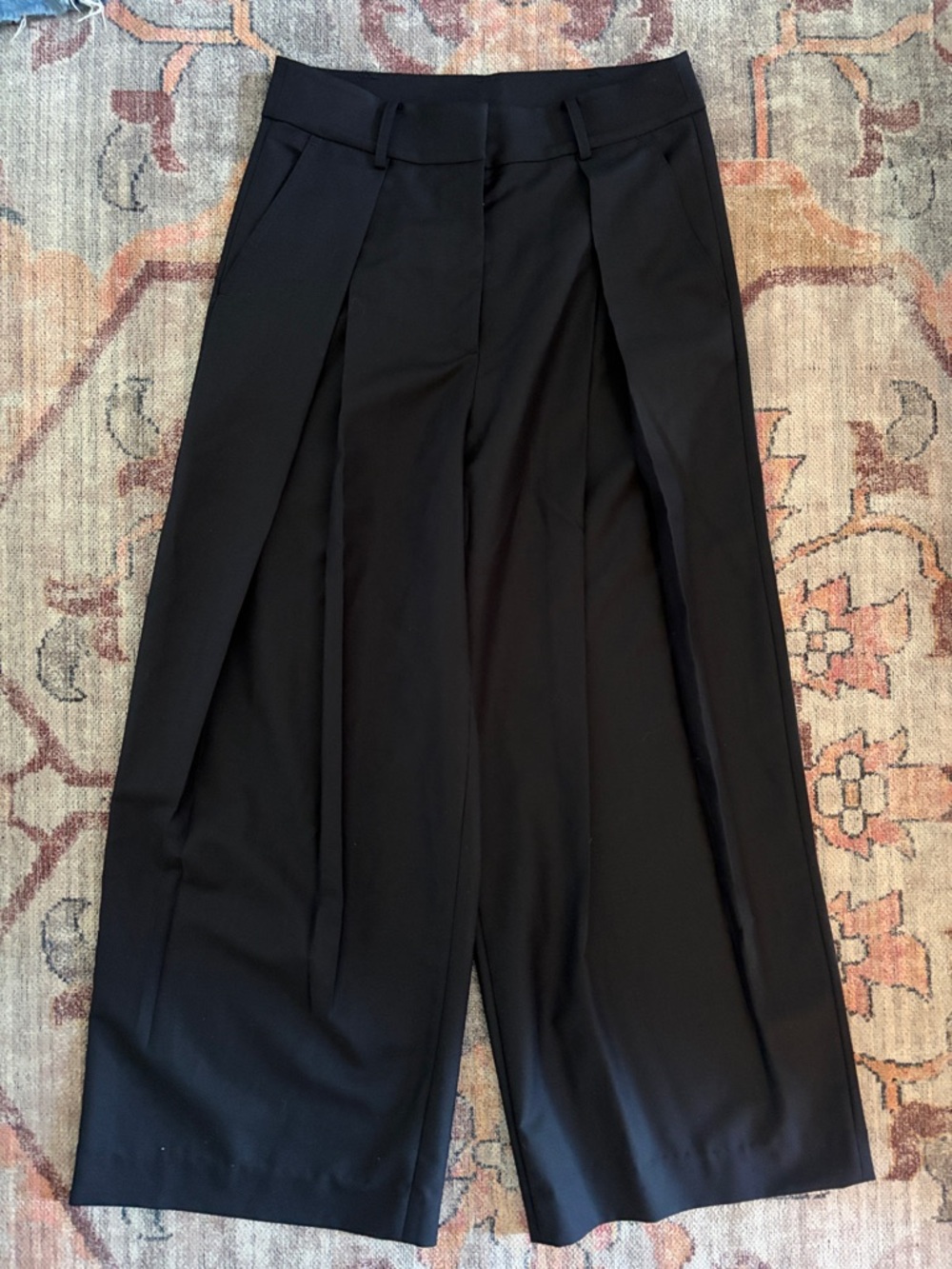 Modern Citizen Deep Navy Blu Pleated High Waisted Dress Pants Trousers - Picture 2 of 7